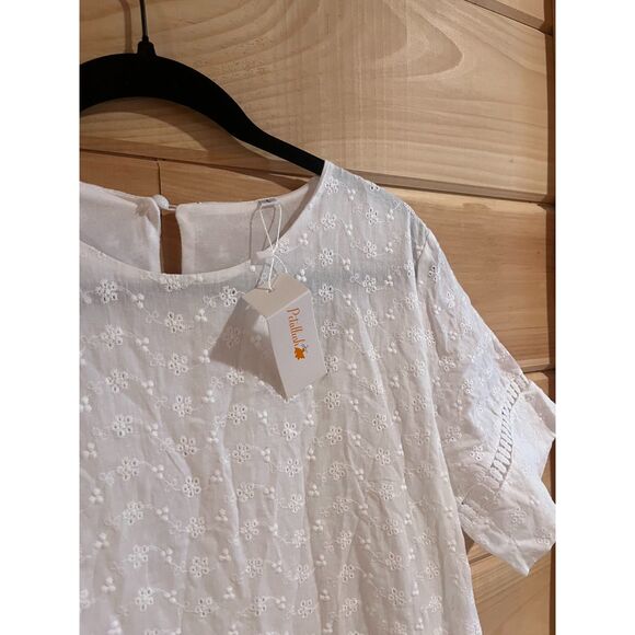 NWT Petal Lush Eyelet Maxi Dress - Picture 2 of 4